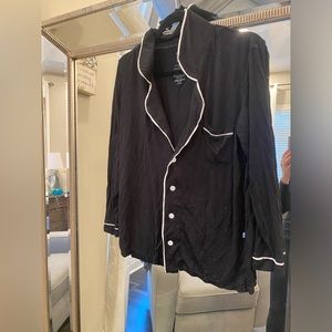 💤 KICKEE PANTS WOMENS SLEEP SHIRT BLACK SZ LG